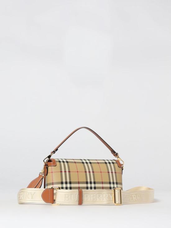 26SS 버버리 체크 노트 크로스백 8109787 Beige - BURBERRY