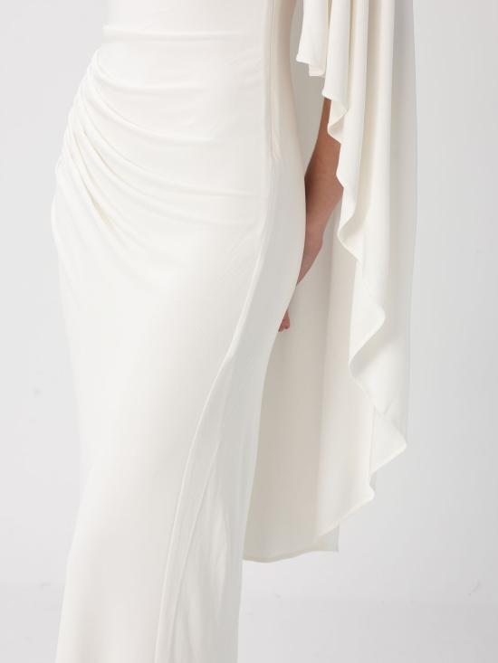 26SS 셀프 포트레이트 롱 원피스 RS26505XW White - SELF PORTRAIT