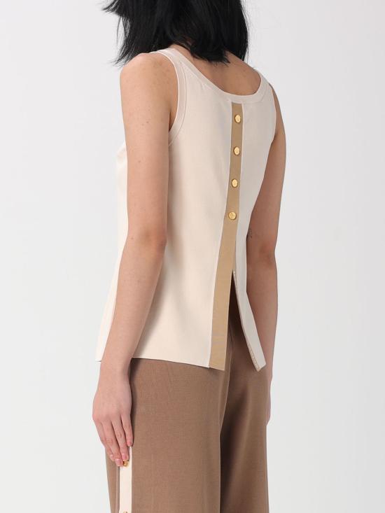 26SS 엘리자베타프랜치 민소매 티셔츠 TK72S61E2 U69 Butter - ELISABETTA FRANCHI