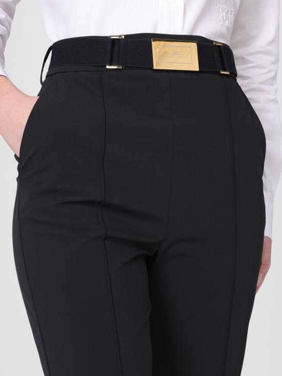 26SS 엘리자베타프랜치 스트레이트 팬츠 PA13261E2 110 Black - ELISABETTA FRANCHI