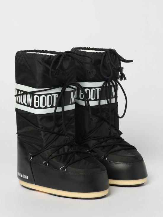 26SS 문부츠 아이콘 나일론 부츠 80D1400440 N001 Black - MOON BOOT