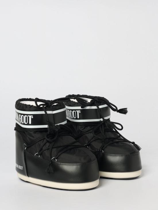 26SS 문부츠 아이콘 나일론 로우 부츠 80D1409340 N001 Black - MOON BOOT