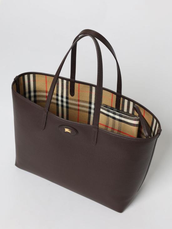 26SS 버버리 미디움 리버시블 블룸즈버리 토트백 8119598 Brown - BURBERRY