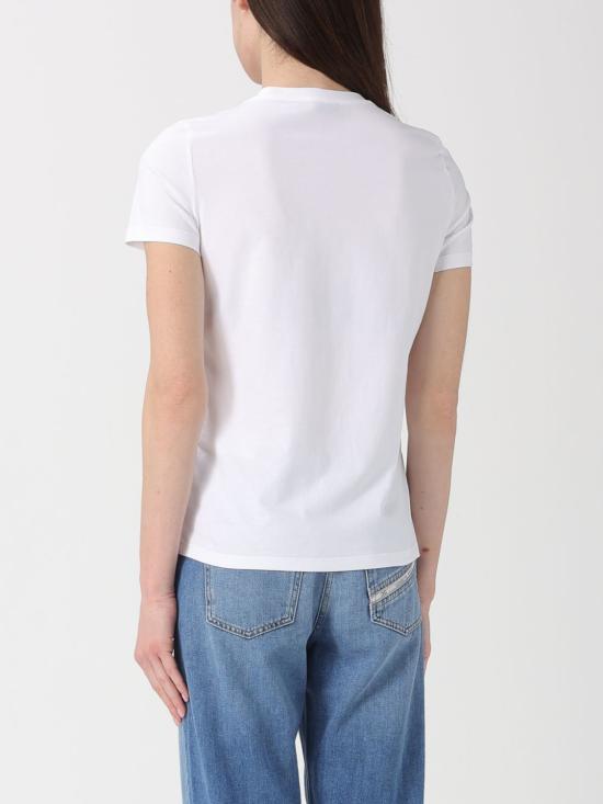 26SS 엘리자베타프랜치 반팔 티셔츠 MA71G61E2 270 White - ELISABETTA FRANCHI