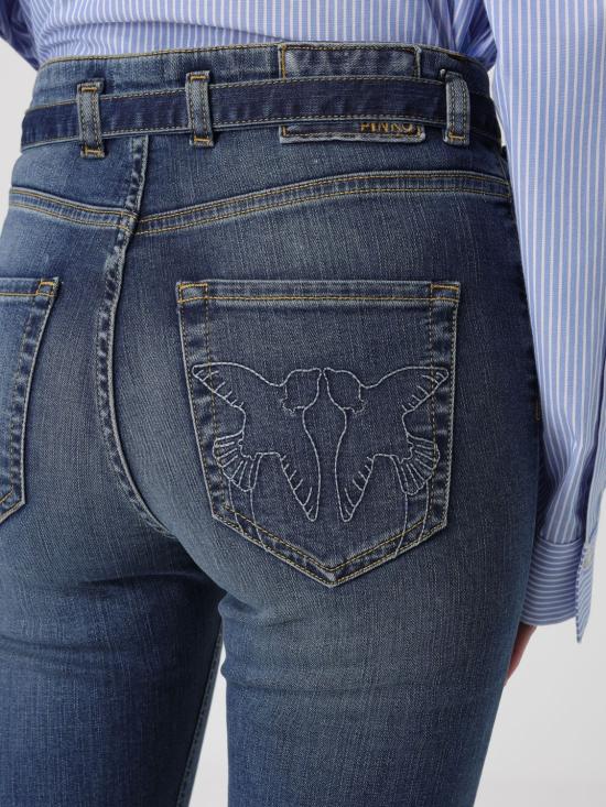 26SS 핑코 데님 팬츠 100166A33 LPJC Blue - PINKO