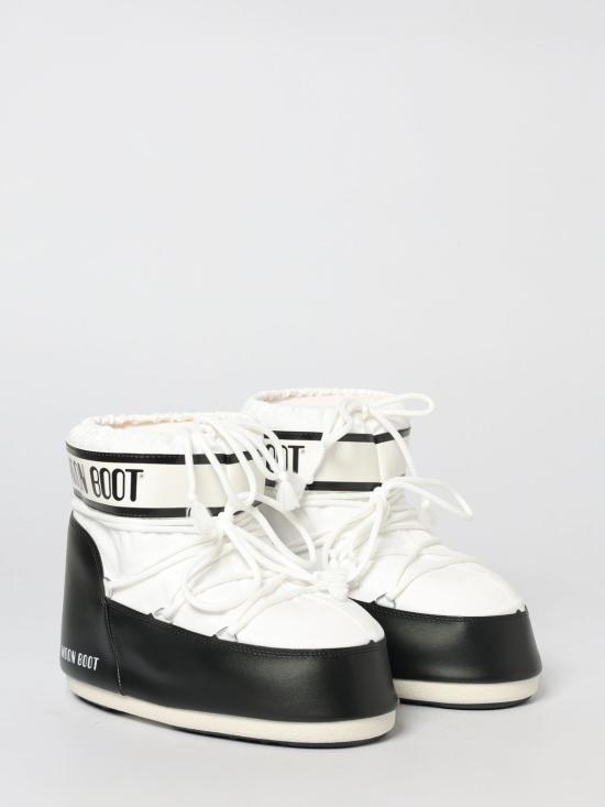 26SS 문부츠 아이콘 나일론 로우 부츠 80D1409340 A001 White - MOON BOOT