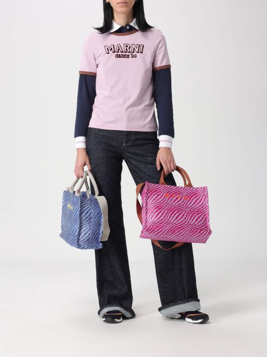 26SS 마르니 반팔 티셔츠 THJE0390P0USCY91 LOC20 Quartz - MARNI