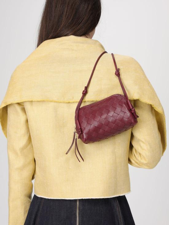 26SS 보테가베네타 인트레치아토 콘서트 파우치 794258VCPP1 2247 Burgundy - BOTTEGA VENETA