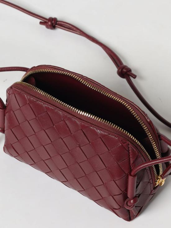 26SS 보테가베네타 인트레치아토 콘서트 파우치 794258VCPP1 2247 Burgundy - BOTTEGA VENETA