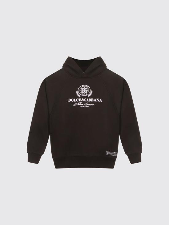 26SS [키즈] 돌체앤가바나 풀오버 L4JWKZG7P2B N0000 Black