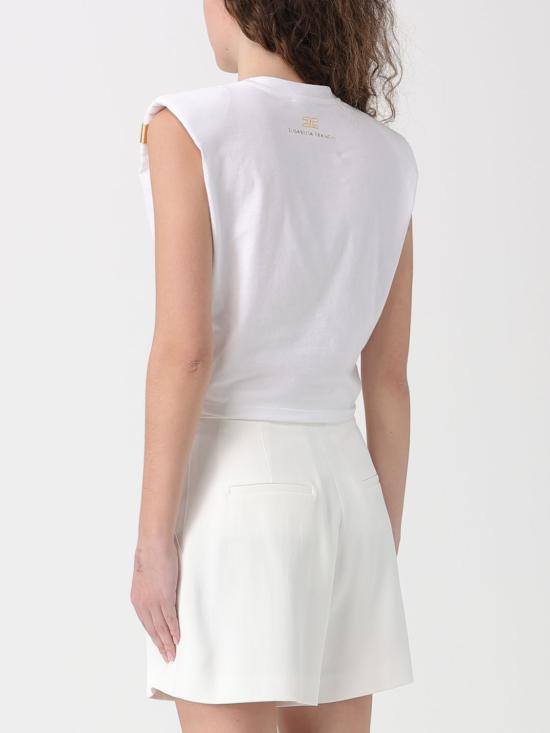 26SS 엘리자베타프랜치 민소매 티셔츠 MA01161E2 270 White - ELISABETTA FRANCHI