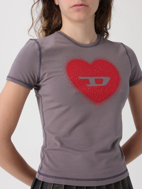 26SS 디젤 반팔 티셔츠 A209800QHHA 96I Grey - DIESEL