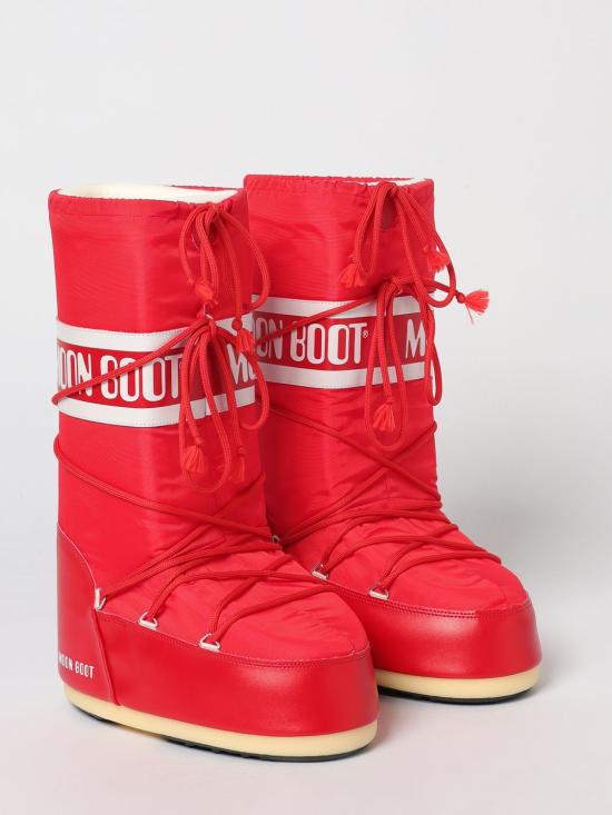26SS 문부츠 아이콘 나일론 부츠 80D1400440 D001 Red - MOON BOOT
