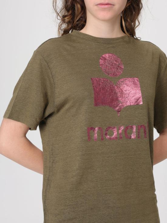 26SS 이자벨마랑에뚜왈 반팔 티셔츠 TS0001FBA1N10E3 Y5UI Kaki - ISABEL MARANT ETOILE