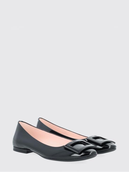 26SS 로저비비에 U 룩 발레리나 플랫 RVW66834910D1P B999 Black - ROGER VIVIER