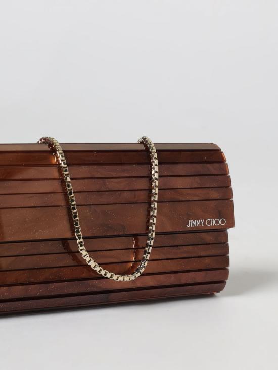 26SS 지미추 클러치/파우치 SWEETIETIE TOFFEE Bronze - JIMMY CHOO