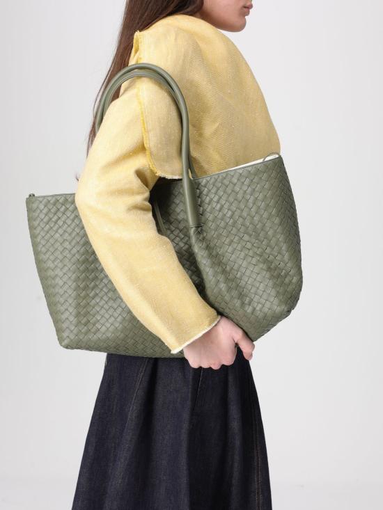 26SS 보테가베네타 라지 피나코테카 숄더백 817166V5AG1 3299 Beige - BOTTEGA VENETA