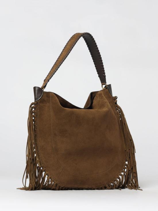 26SS 이자벨마랑 오스칸 프린지 디테일 스웨이드 호보백 PP0200FCC3C14M 50BZ Brown - ISABEL MARANT