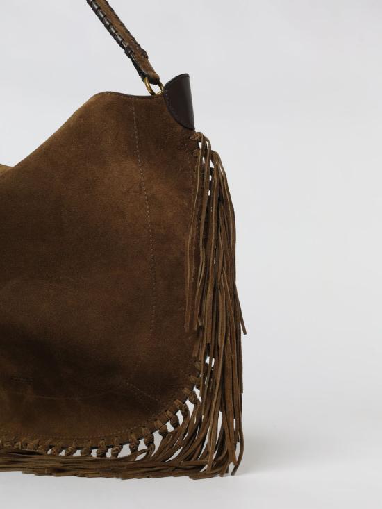 26SS 이자벨마랑 오스칸 프린지 디테일 스웨이드 호보백 PP0200FCC3C14M 50BZ Brown - ISABEL MARANT