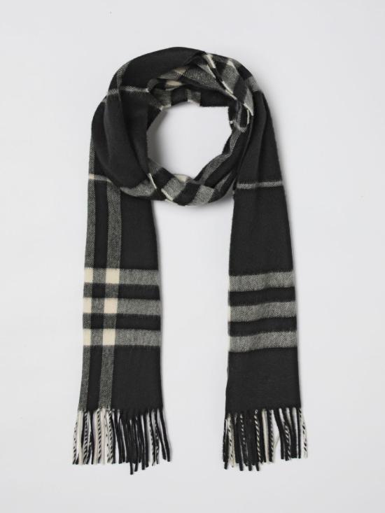 26SS 버버리 체크 캐시미어 스카프 8094741 Black - BURBERRY
