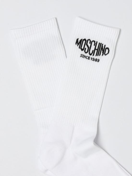 26SS 모스키노 양말 34030298 3001 White - MOSCHINO