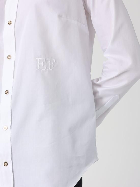 26SS 엘리자베타프랜치 셔츠 CA12561E2 100 White - ELISABETTA FRANCHI