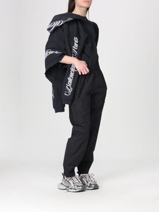 26SS 발렌시아가 루프 스포츠 아이콘 조거 펜츠 857613TPQ38 1000 Black - BALENCIAGA