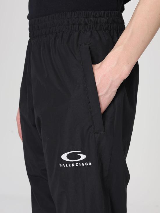 26SS 발렌시아가 루프 스포츠 아이콘 조거 펜츠 857613TPQ38 1000 Black - BALENCIAGA