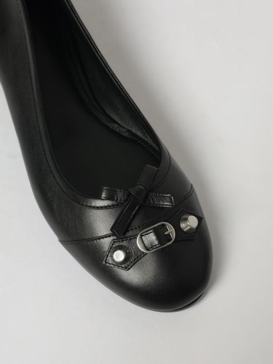 26SS 발렌시아가 플랫 슈즈 854369WBDH5 1081 Black - BALENCIAGA