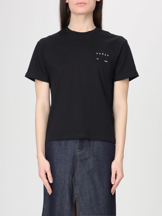 26SS 호간 반팔 티셔츠 KQWB3520390ZFV B999 Black