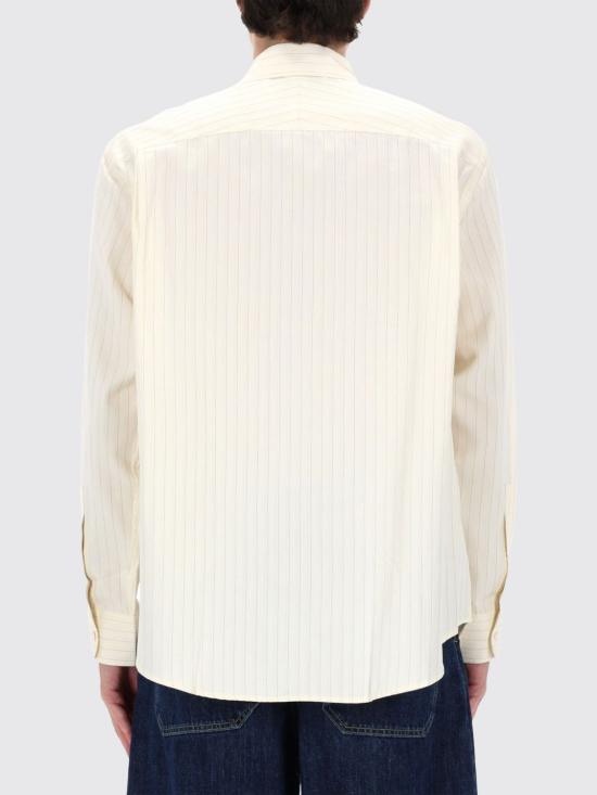 26SS 스튜디오 니콜슨 긴팔 셔츠 VIEWSNM1126 AMBERSTRIPE Ivory - STUDIO NICHOLSON