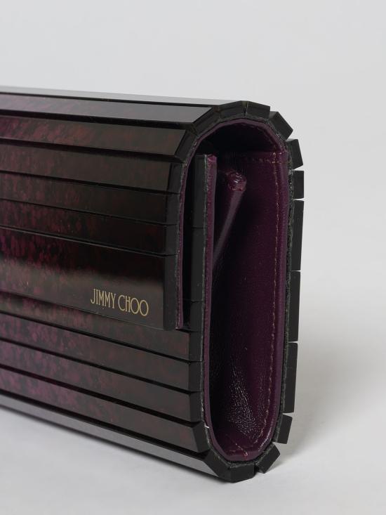 26SS 지미추 클러치/파우치 SWEETIEDGA WINTER BLOOM VIOLET ORCHI Amaranth - JIMMY CHOO