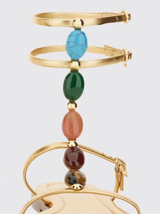 26SS 지안비토로시 힐/펌프스 G3230105CUONPS MEKO Gold - GIANVITO ROSSI