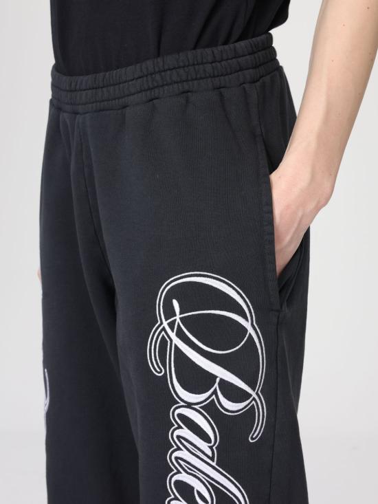 26SS 발렌시아가 커시브 배기 팬츠 846917TTVM8 6552 White - BALENCIAGA