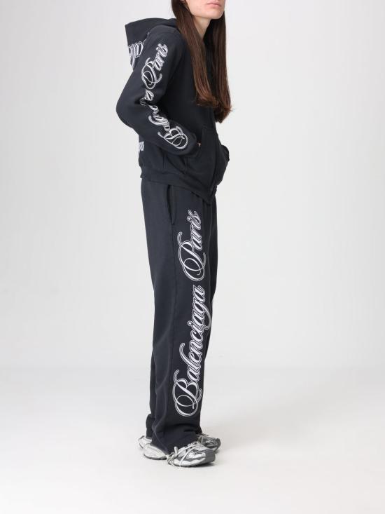 26SS 발렌시아가 커시브 배기 팬츠 846917TTVM8 6552 White - BALENCIAGA