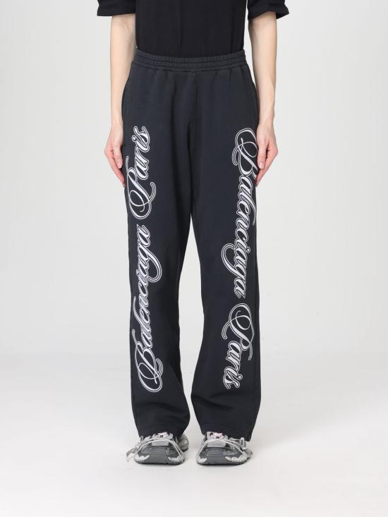 26SS 발렌시아가 커시브 배기 팬츠 846917TTVM8 6552 White