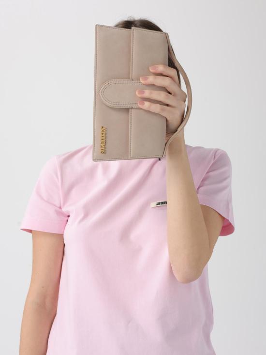 26SS 자크뮈스 라지 밤비노 크로스바디 플랩 백 BAW00007AC08C01 180 Beige - JACQUEMUS