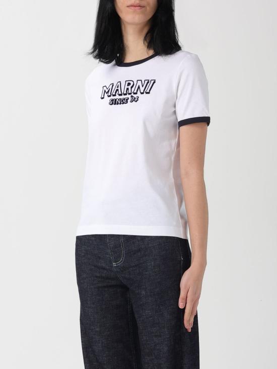 26SS 마르니 반팔 티셔츠 THJE0390P0USCY91 LOW01 White - MARNI