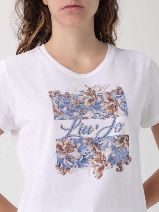 26SS 리우조 반팔 티셔츠 WA6493JS923 P9600 White 2 - LIU JO