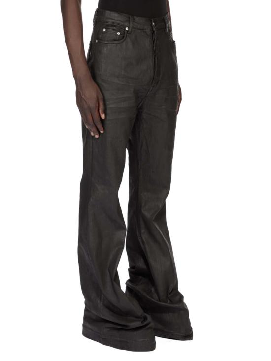  릭 오웬스 데님 팬츠 볼란 부츠컷 데님 진 블랙 - RICK OWENS