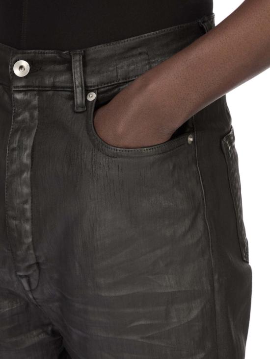  릭 오웬스 데님 팬츠 볼란 부츠컷 데님 진 블랙 - RICK OWENS