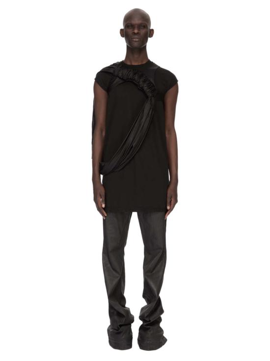  릭 오웬스 데님 팬츠 볼란 부츠컷 데님 진 블랙