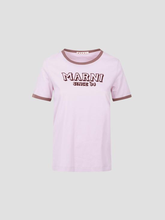 26SS 마르니 반팔 티셔츠 THJE0390P0USCY91 LOC20 QUARTZ