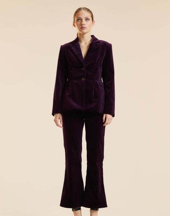  신시아 로리 크롭 팬츠 신시아 로울리 첼시 수트  퍼플 - CYNTHIA ROWLEY