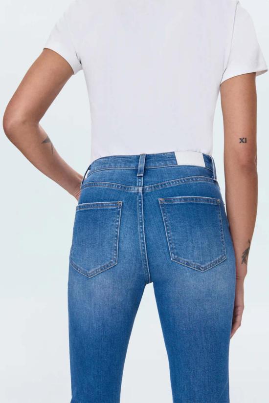  피스톨라 데님 팬츠 레논 Hr 크롭 부츠 아미 진 - PISTOLA