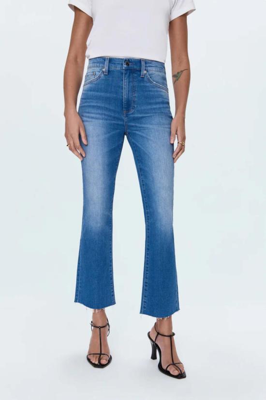  피스톨라 데님 팬츠 레논 Hr 크롭 부츠 아미 진 - PISTOLA