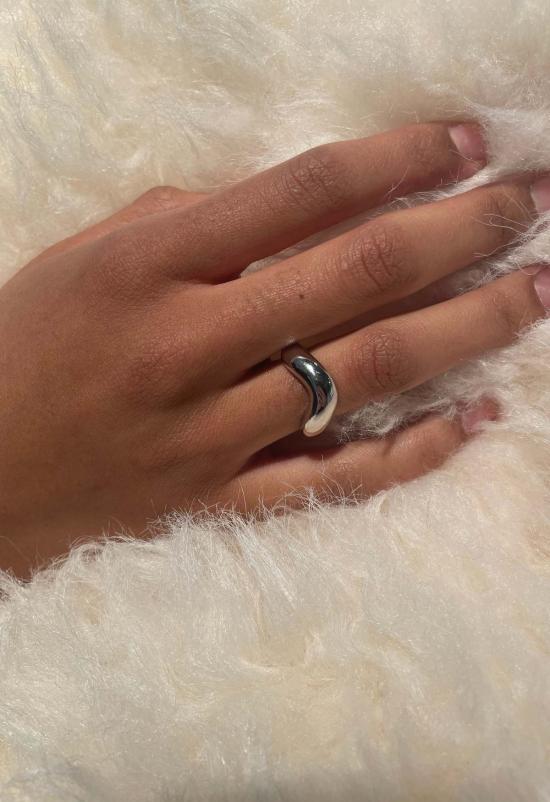  더 엔케이씨 스토어 반지 NKC 스토어 실버 웨이브 링 - The NKC Store