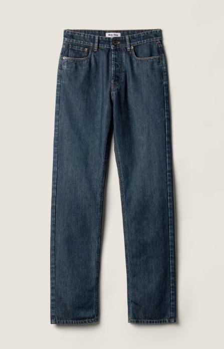 26SS 미우미우 스트레이트 팬츠 GWP575SOOO17OM F0008 BLEU