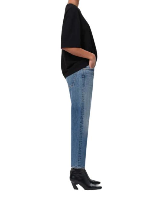  에이골디 데님 팬츠 아골드 90년대 크롭 미드라이즈 루즈 스트레이트 진 - AGOLDE