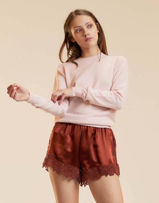  신시아 로리 숏팬츠 신시아 로울리 가르보 레이스 쇼츠 러스트 - CYNTHIA ROWLEY